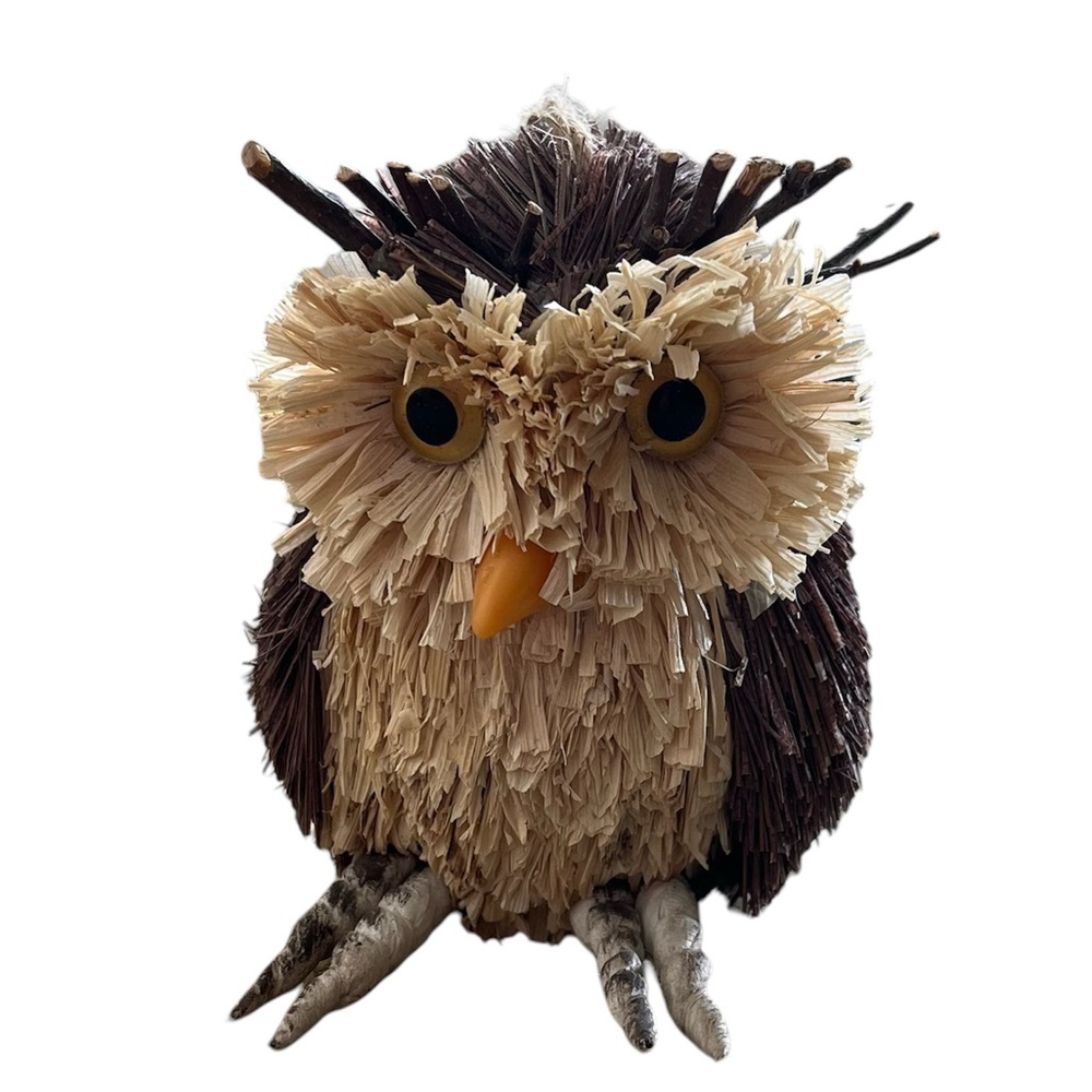 Owl Ornament Sissel and Twig Rustic Farmhouse